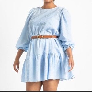 Eloquii NWT Textured cotton swiss dot Easy Day Dress Size 22